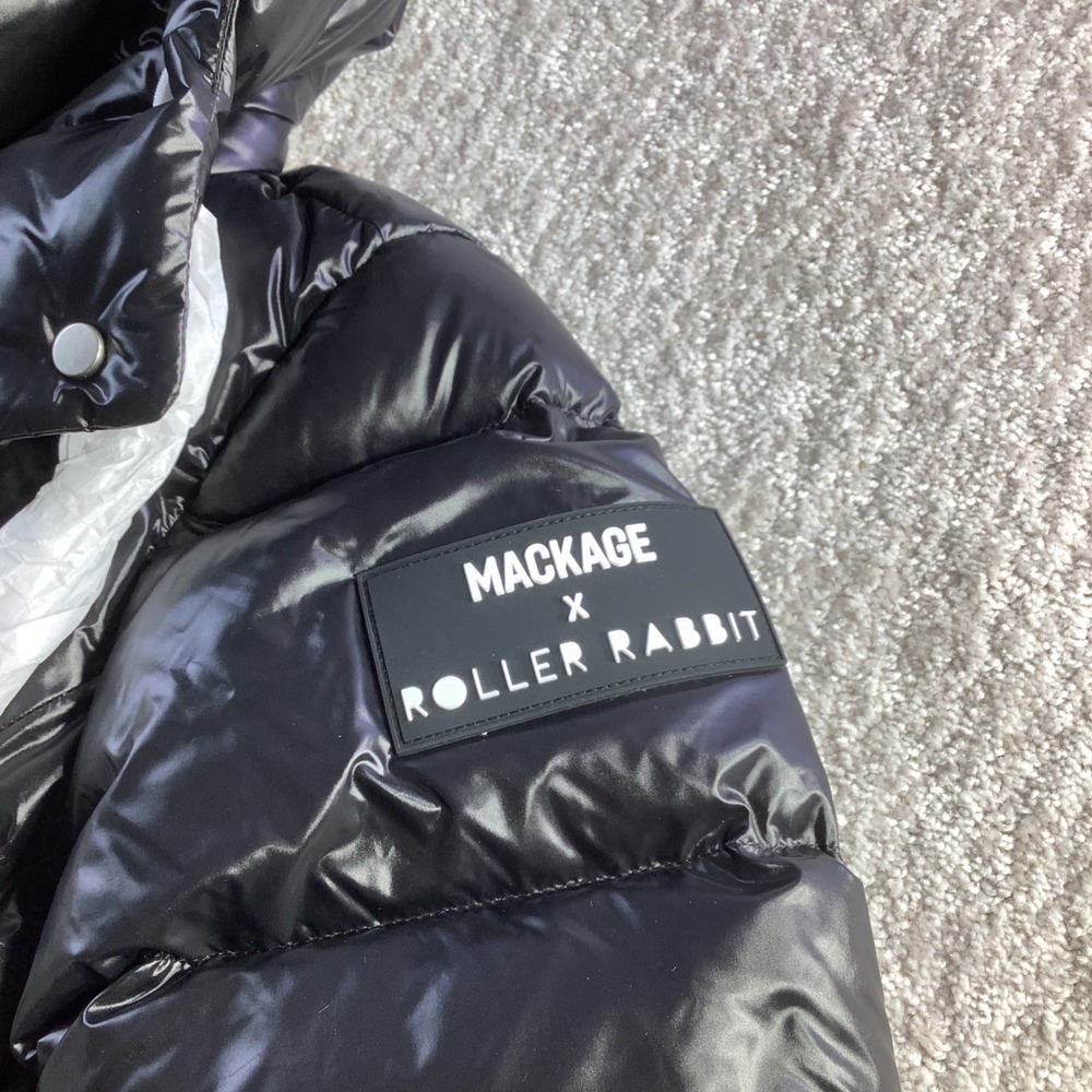 Mackage x Roller Rabbit Madalyn Black Down Puffer Jacket Coat‎ Womens Small NWT - Picture 7 of 16